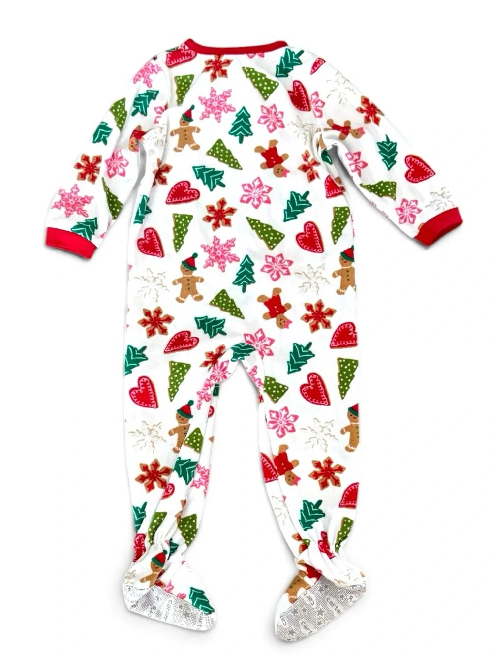 Carter's Girl's Christmas Gingerbread Cookies Fleece Footed Pajama Sleeper